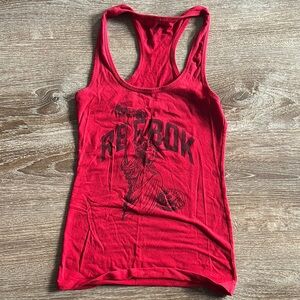 Reebok Women's Red Graphic Tank Top